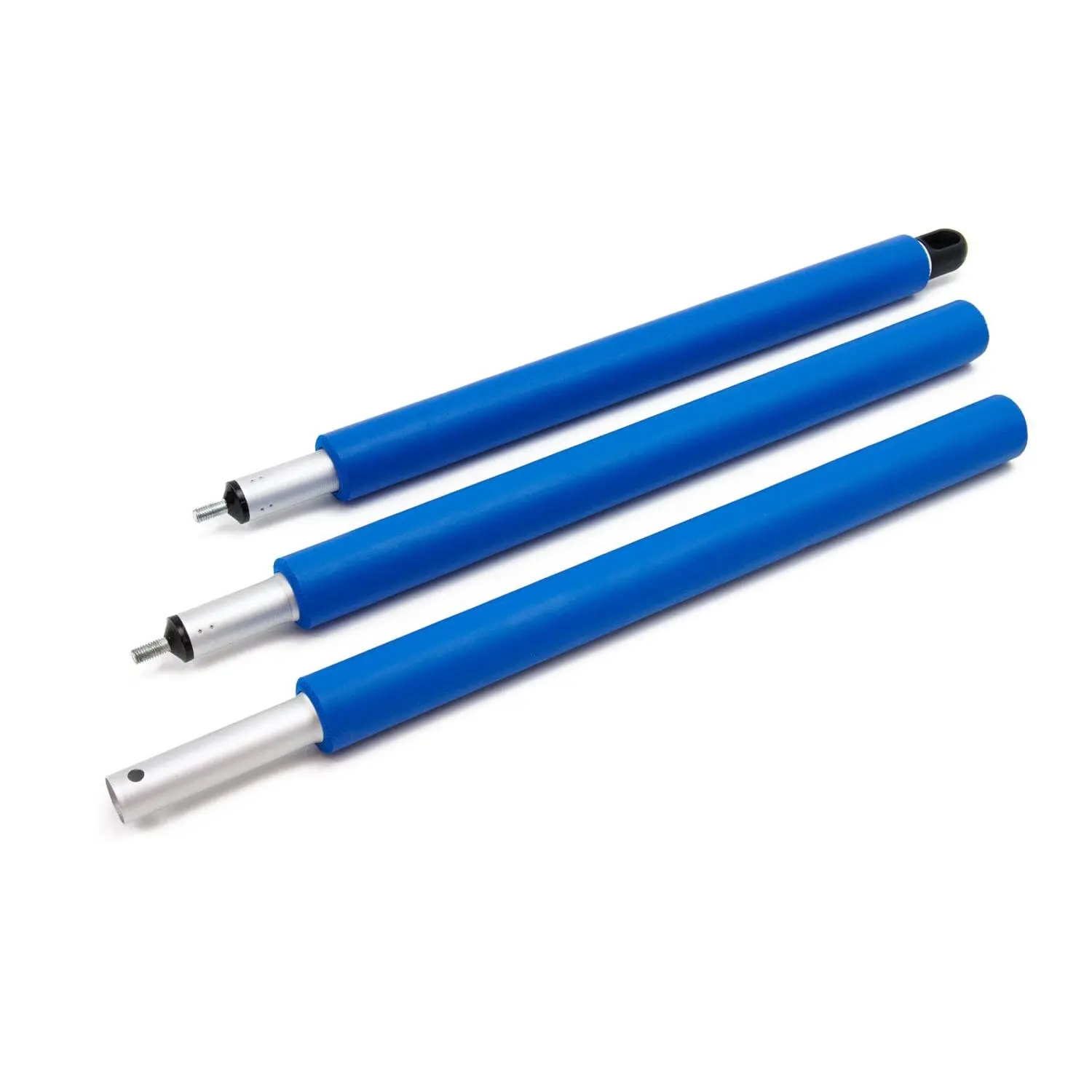 Sectional Replacement Pole, 3-Piece Extendable Design, 55-Inch Long with a Straight End and Full Foam Grip