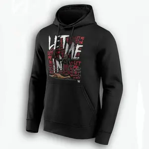 WWE Bray Wyatt Let Me In Repeat Hoodie, Black Mens Wrestling Sweatshirt, The Fiend Firefly Fun House Graphic, Official Sports Fan Apparel