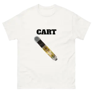 CART White T-Shirt Funny Comedy Shirt