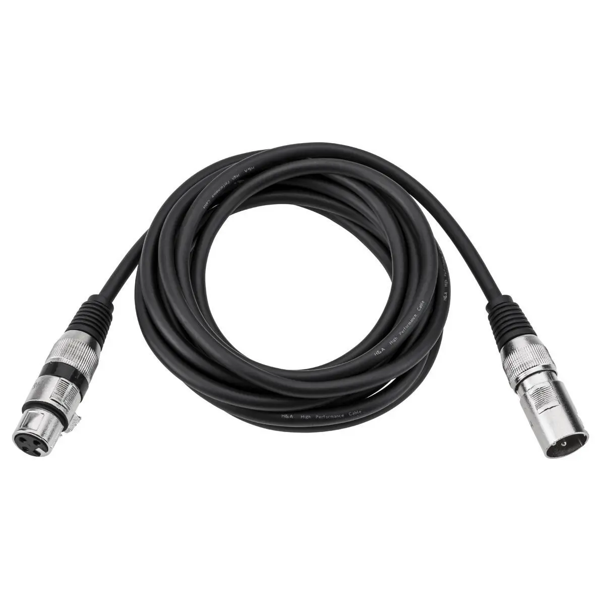 H&A Value Series XLR M to F Professional Microphone Cable - 10'