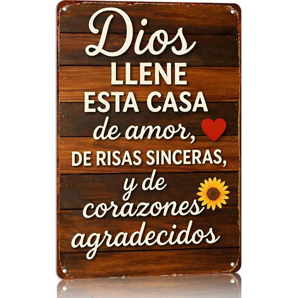 Funny Signs "Bless This Home" Aluminium Sign 8x12 Inch Vintage Home Faith Blessing Suitable For Garden Porch Patio Home Decor Bar Cafe Office Kitchen Decor Birthday Gifts Rustic Farmhouse Design Metal