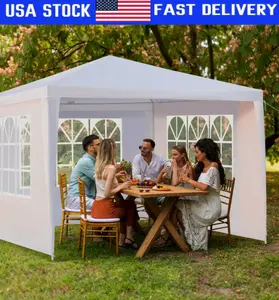 10'x10' Outdoor Canopy Tent Party Wedding Gazebo Event With Removable Side wall