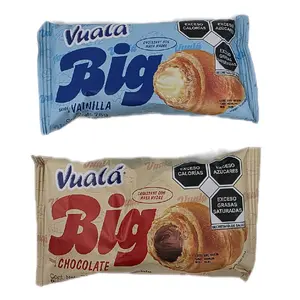 Vuala Big Chocolate & Vanilla Filled Croissants 3 Pieces Pack - Rich Flavors, Perfect for Snacking