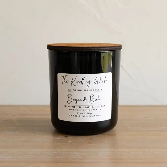 Boujee & Broke - 12 oz. Candle - Handcrafted in Small Batches - Household Candle - The Kindling Wick