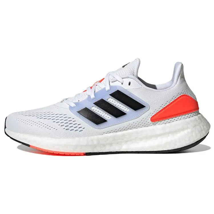 Adidas Pure Boost 22 Shoes Blue Dawn Solar Red' Stylish Comfortable Cushioned Breathable Low Top Men's White Black HQ8589