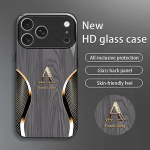 Suitable for [iPhone 17 Pro] Brand new premium phone case, drop-proof and fingerprint-resistant，sophisticated and minimalist design, with 26 English letters to choose from YM99