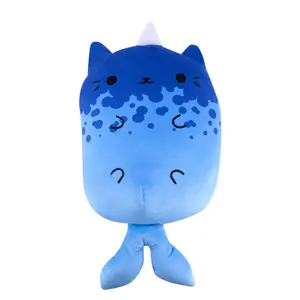 Cats vs Pickles Jumbo PlushieMeeting Kitty Narwhal, the Darling Blue Narwhal Cat