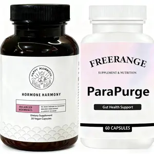 Happy Mammoth Hormone Harmony Natural Hormonal Support for Women 72 Capsules & ParaPurge  Cleanse -  and Colon Support Supplement, Non-GMO Formula, 60 Capsules 12-in-1 magnesium complex extra power gut wellness pheromone gummies d3 lung detox k2