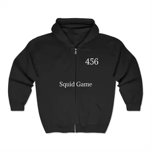 Squid Game Hooded Sweatshirt - Unisex Heavy Blend, Game Night Apparel, Cosplay Outfit, Halloween Costume, TV Show Merch, Unique Gift cool graphic hoodies detroit pullover sweatshirt Men's Long everyday comfort fashion casual boyfriend gift Kangaroo men cl