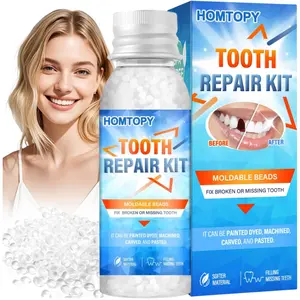 Thermal Forming False Teeth,Temporary Tooth Filling, Tooth Filling Repair Kit,Fake Teeth Repair Beads,Tooth Repair Kit Filling Replacement Dental Repair Tools,Tooth RepairGranules,Instant Tooth Filler