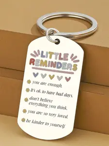 Motivational Gifts for Women, Cute Little Reminders Keychains, Inspirational Gifts for Sisters Daughters Friends, Birthday Christmas Graduation, Keychain for Bags