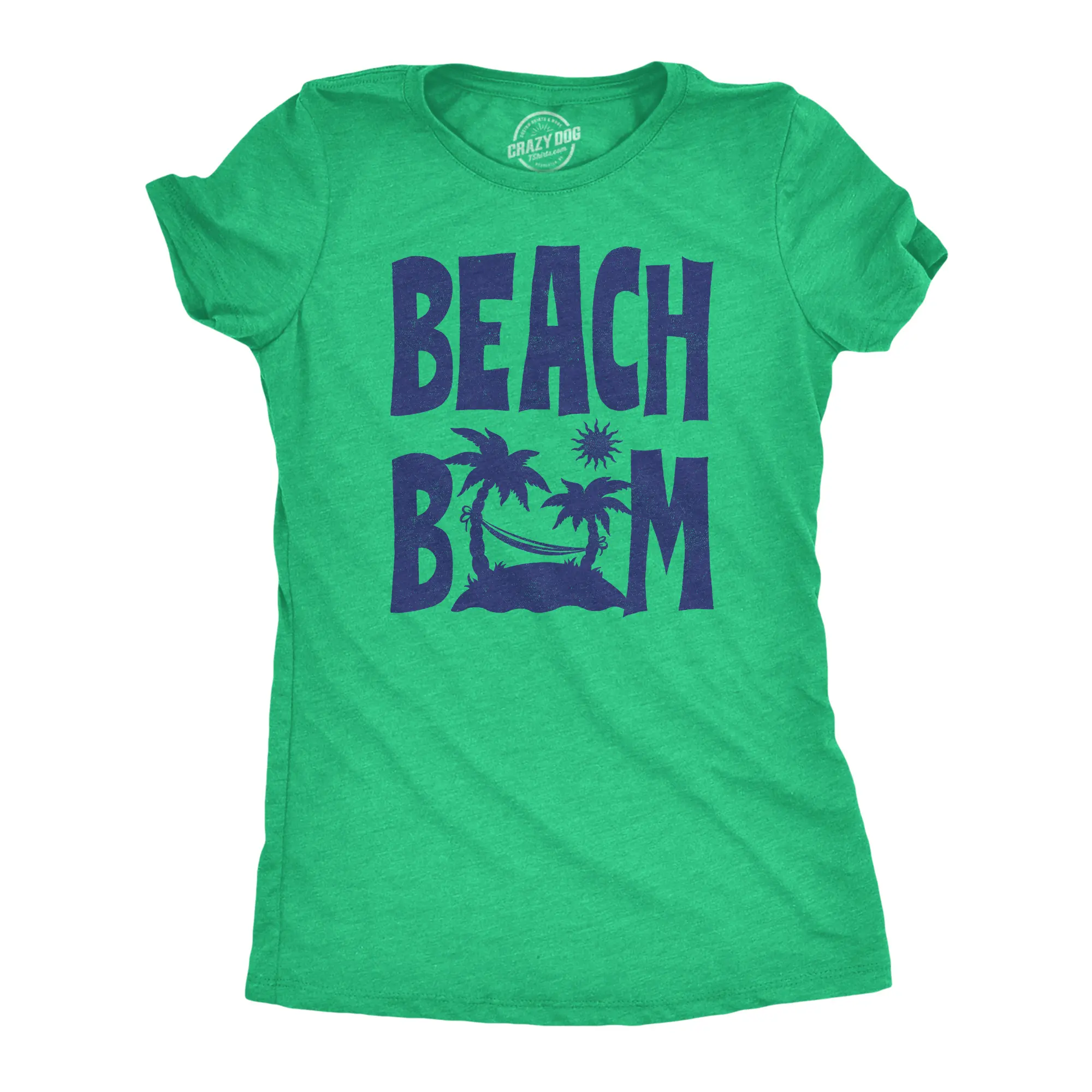 Womens Beach Bum T Shirt Funny Sandy Ocean Shoreline Vacation Lovers Tee for Ladies Funny Womens T Shirts Cute Vintage Fashion Casual Ladies T-Shirt Gift Sarcastic Tops for Women Funny Summer Top Women's Green -