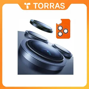 TORRAS 3-Year Ultimate Durability for iPhone 17 Pro Max/17 Pro Camera Lens Protector-1:1 Invisible Fit & Ultra Clarity, Military-Grade 9H+ Aerospace Glass Anti-Scratch Easy Installation,Silver