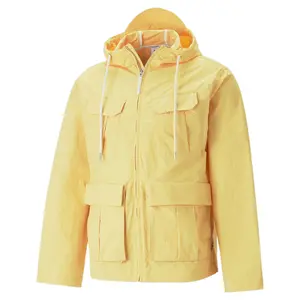 PUMA Womens Mmq Lightweight Jacket Athletic Outerwear Casual - Yellow
