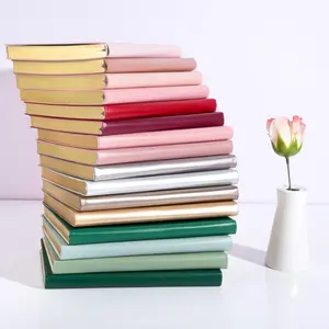 4 Pack Leather Journals A5 Lined Notebooks 256 Pages Heart Embossed CAGIE for Writing Journaling Travel Diary Gift for Women Students Valentine’s Day Self Care