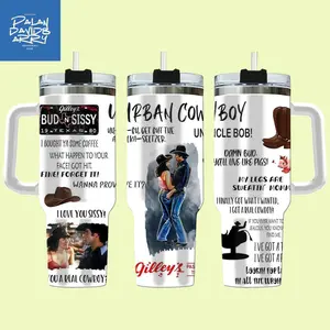 Bud and Sissy Cowboys Tumbler, Vintage Gift For fans Tumblers Metal Mugs Ceramic