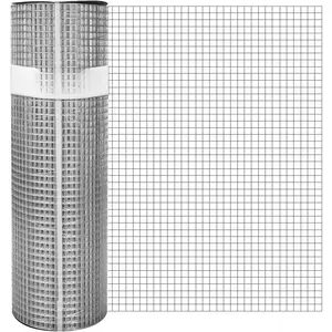 Hardware Cloth 1/4 inch 48 in x 100 ft 23-Gauge, Hot-Dip Galvanized After Welding, Chicken Wire Fencing Welded Wire Fence Gopher Wire Welded Wire Fence Garden Fencing  Wire Mesh