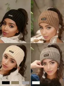 4 pcs Women's Fashion Hairbands, Autumn Winter Warm Outdoor Running Headscarf, Ear Protection, Stylish Practical Accessory, Headband Head Wrap