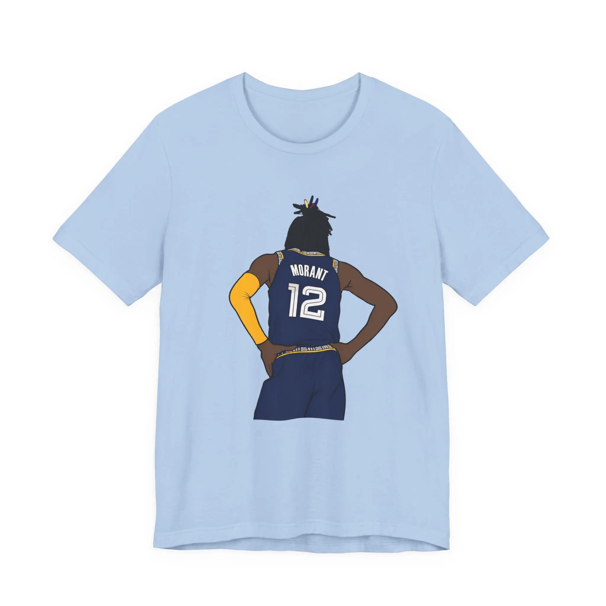 Ja Morant Pose T-Shirt - Men's Adult Sizes, 100% cotton tee, unisex style