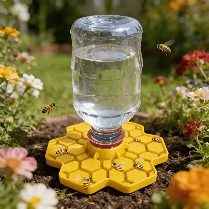 Hive Watering System for Bees, Garden & Patio Safe Easy Bee Feeder, Insect Drinking Fountain with Perch, Ideal for Bees and Butterflies, Biodiversity, Pollinators