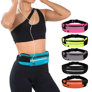 Running Belt Waist Packs, CEZOLO Workout Fanny Pack Runners Bag,Ultra Light Bounce Free Waist Pouch Fitness Workout Belt Sport Waist Pack for Women Men,Adjustable Waistband Bag for All Kinds of Phone Perfect for for Running Sports Hiking Traveling