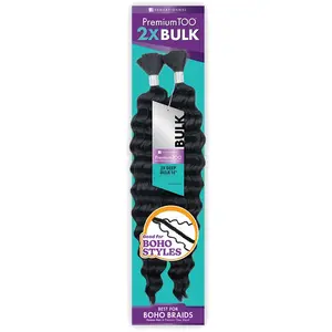 Sensationnel Premium Too Human Hair Blend Braids - 2X DEEP BULK 14"