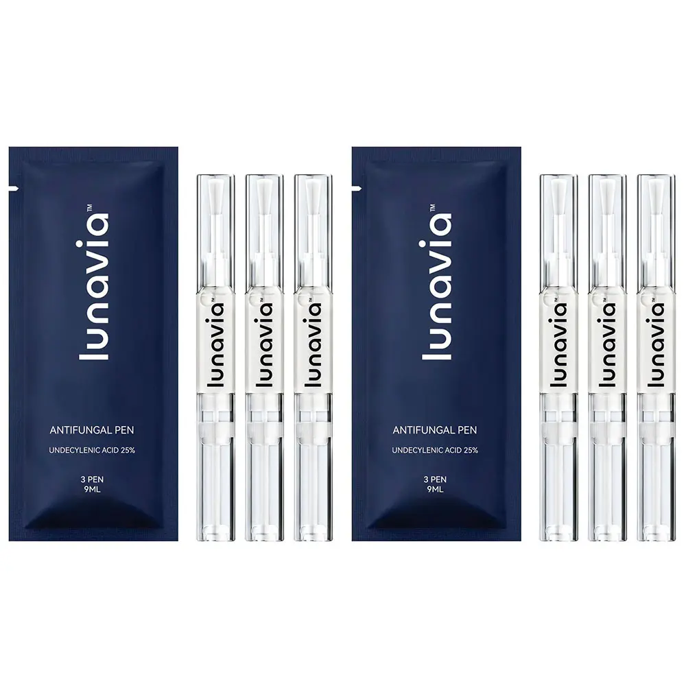 【2 Pack of 6】Lunavia Antifungal Pen, UNDECYLENIC ACID 25% - Most of Athlete‘s FootJock Itch and Ringworm