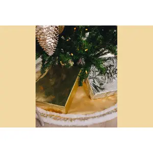 Gold Designer Tree Skirts