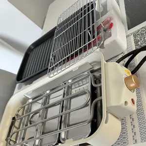 Indoor Smokeless Electric Korean BBQ Grill,Non-Stick Cooking Removable Plate,5 adjustabletemperatures,Dishwashr Safe,1500w,Kitchen Appliancesgrill machinee