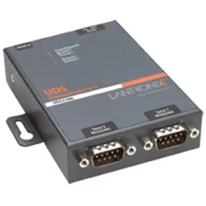 Lantronix UDS2100 2-Port Device Server - 2 x DB-9 Serial 1 x RJ-45 10/100Base-TX - 10Mbps 100Mbps 921Kbps - Device Server