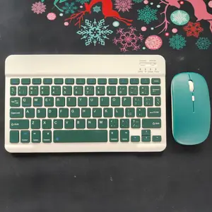 Spanish Keyboard 10 Inch Magnetic Tablet Keyboard for iPad 10.5 10.9 11 Inch, Universal Bluetooth-compatible Rechargeable Keyboards for Xiaomi Huawei Matepad