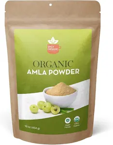 SPICY ORGANIC Amla Powder - 100% Pure USDA Organic - Amla Powder for Hair & Beverages - 16 OZ Dietary Healthcare Optimum