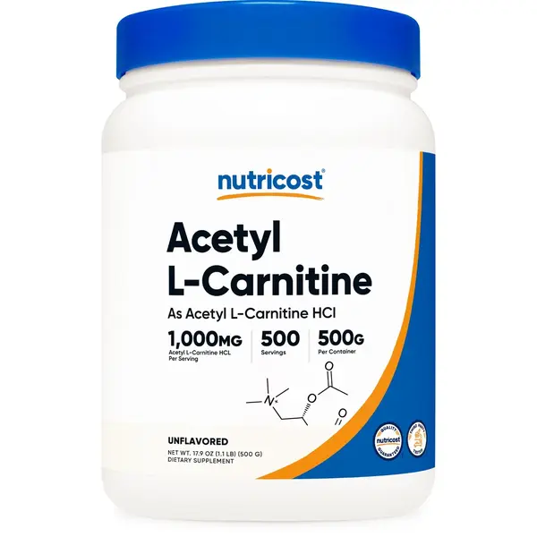 Nutricost Acetyl L-Carnitine Powder - 500 grams (Unflavored)
