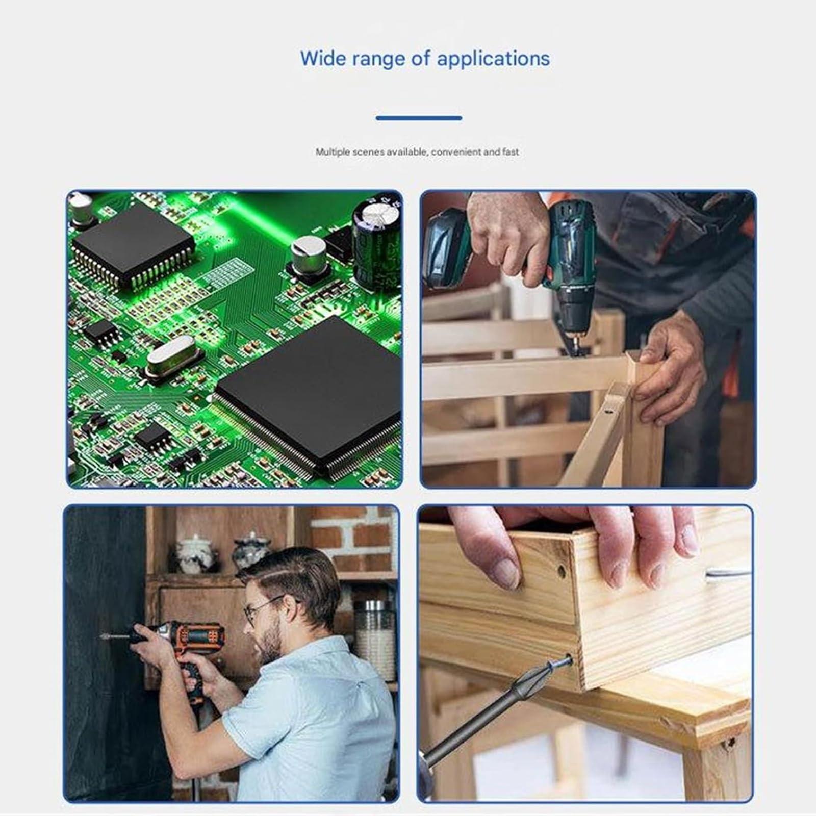 46-Piece Magnetic Impact Nut Driver & Bit Set - S2 Steel Hex Bits, 1/4” Hex Shank, Metric & SAE, 50mm Length for Drill & Impact Driver
