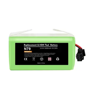 Upgraded 3000mAh 14.4v Li-ion Battery for Ecovacs Deebot N79 N79S N79W deebot 500 DN622 DN622.11& Eufy RoboVac 11 11C 11S 11S MAX 12 15C 15C MAX 15T 25C 25C Max 30 30C 35C G10 R500 R450 Robot Vacuum