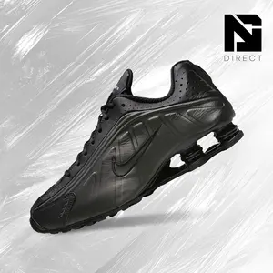 Nike Shox R4 Black Bright Crimson Men's Lifestyle Sneakers - HQ1988 001, Shock-Absorbing Comfort, Vintage Spring & Summer Inspired, Versatile Use Gym-Streetwear, Back to School Sports Footwear