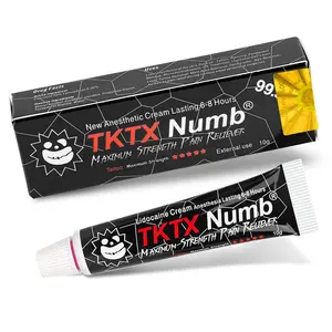 TKTX Tattoo Numbing Cream Fast Effective Long Lasting Skin Soothing Cream for Tattoo Body Art Microblading Eyebrow Lip Permanent Makeup Pain Relief Cream