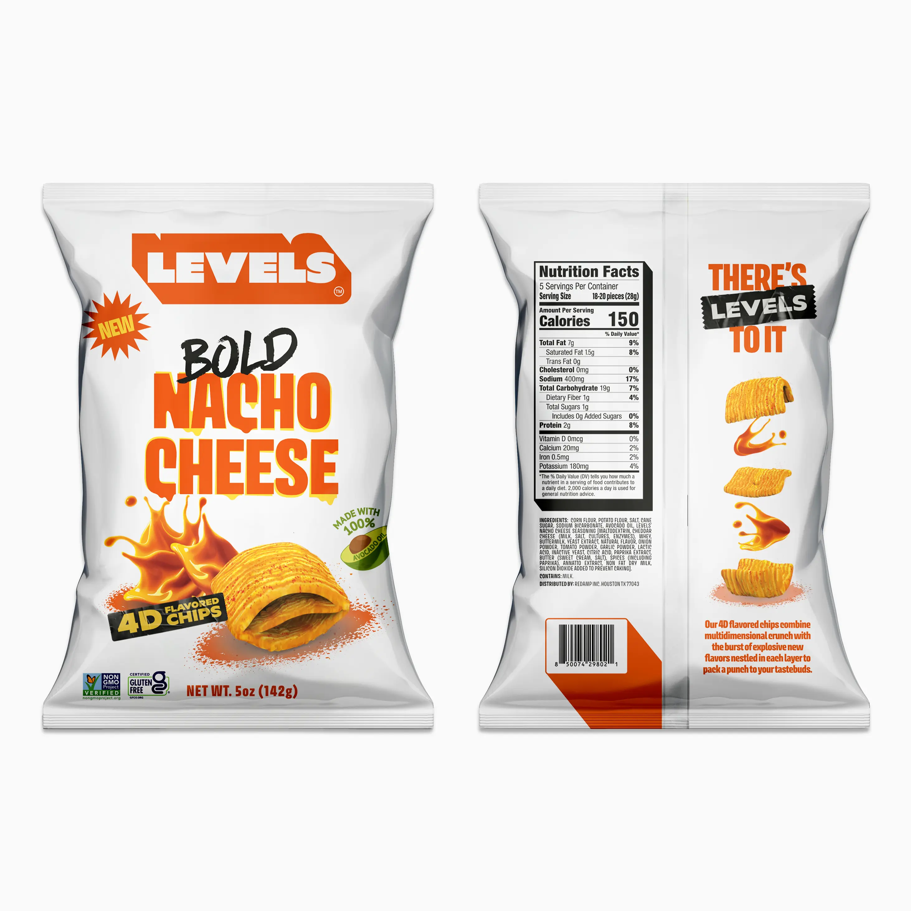 Levels by Brent Rivera 3 Pack 5 oz Bags (15 total ounces) Fiery