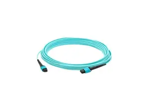 AddOn ADD-MPOMPO-5M5OM4 16.4 ft. Aqua MPO/MPO Female to Female Crossover OM4 12 Fiber LOMM Patch Cable
