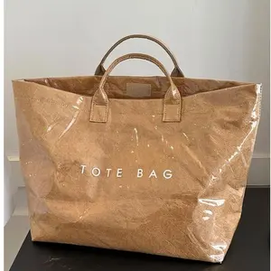 Women’s Vintage Letter Print Canvas Tote - Waterproof Lightweight Durable Structured Shape Double Handle Large Capacity for Work Commute Casual Use Handcrafted Eco-Friendly Plastic Bag Alternative Boho Work Bags Handmade Bag