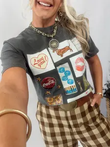 Comfort Colors ETTA Matchbook Love Western Country Rodeo Dog Graphic Tee - Ivory Mother Day Mom Gift
