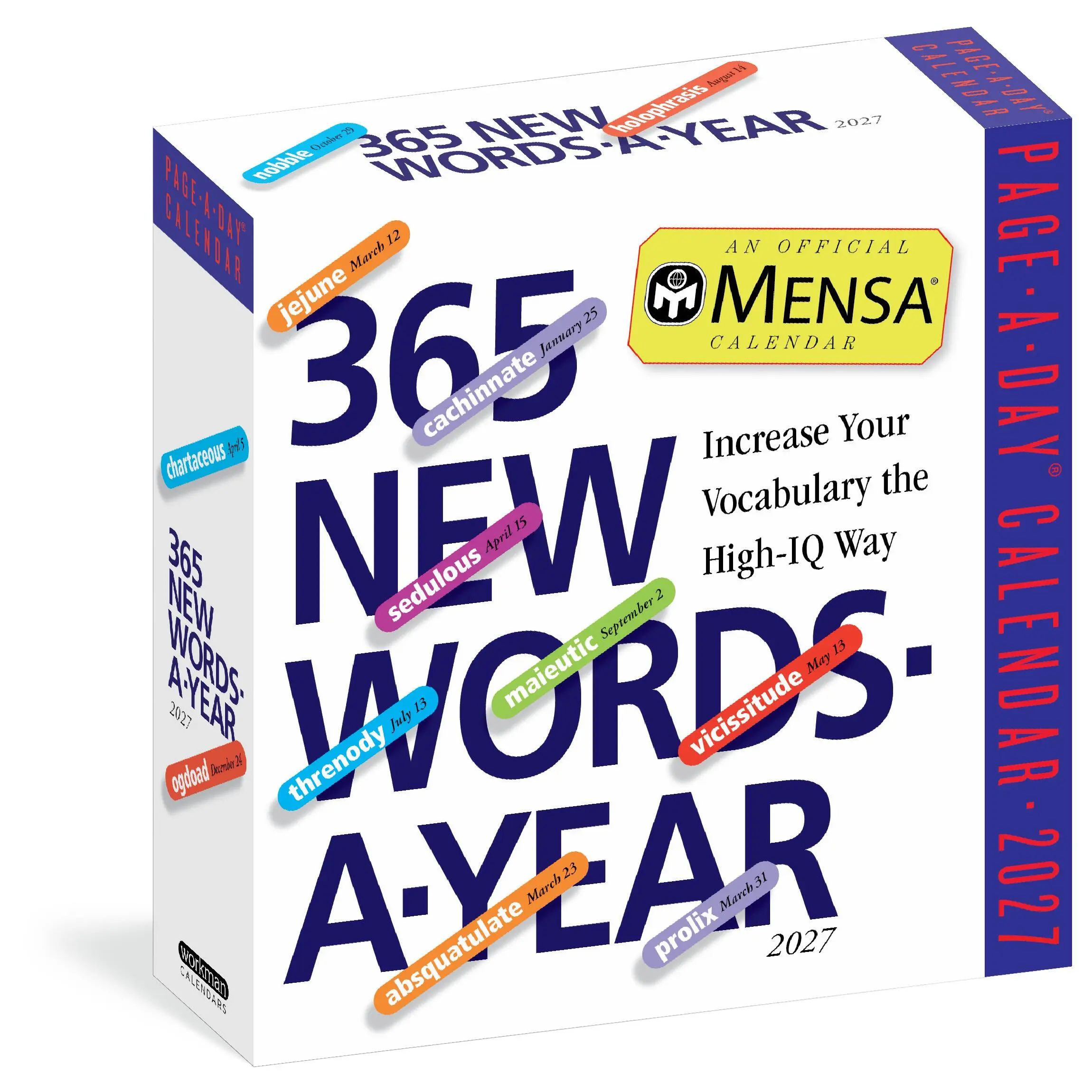 Mensa® 365 New Words-A-Year Page-A-Day® Calendar 2027 by American Mensa Ltd, Workman Calendars