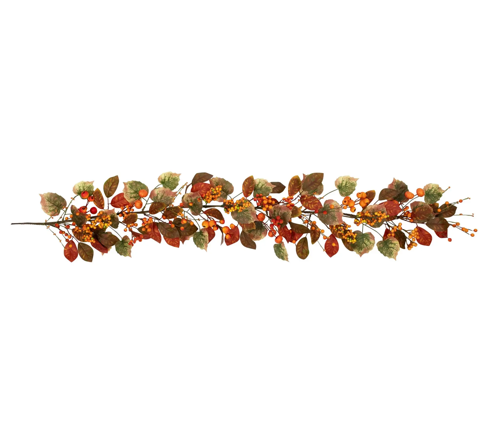 Northlight Leaves & Gourds Harvest Garland 5' x 10" Unlit