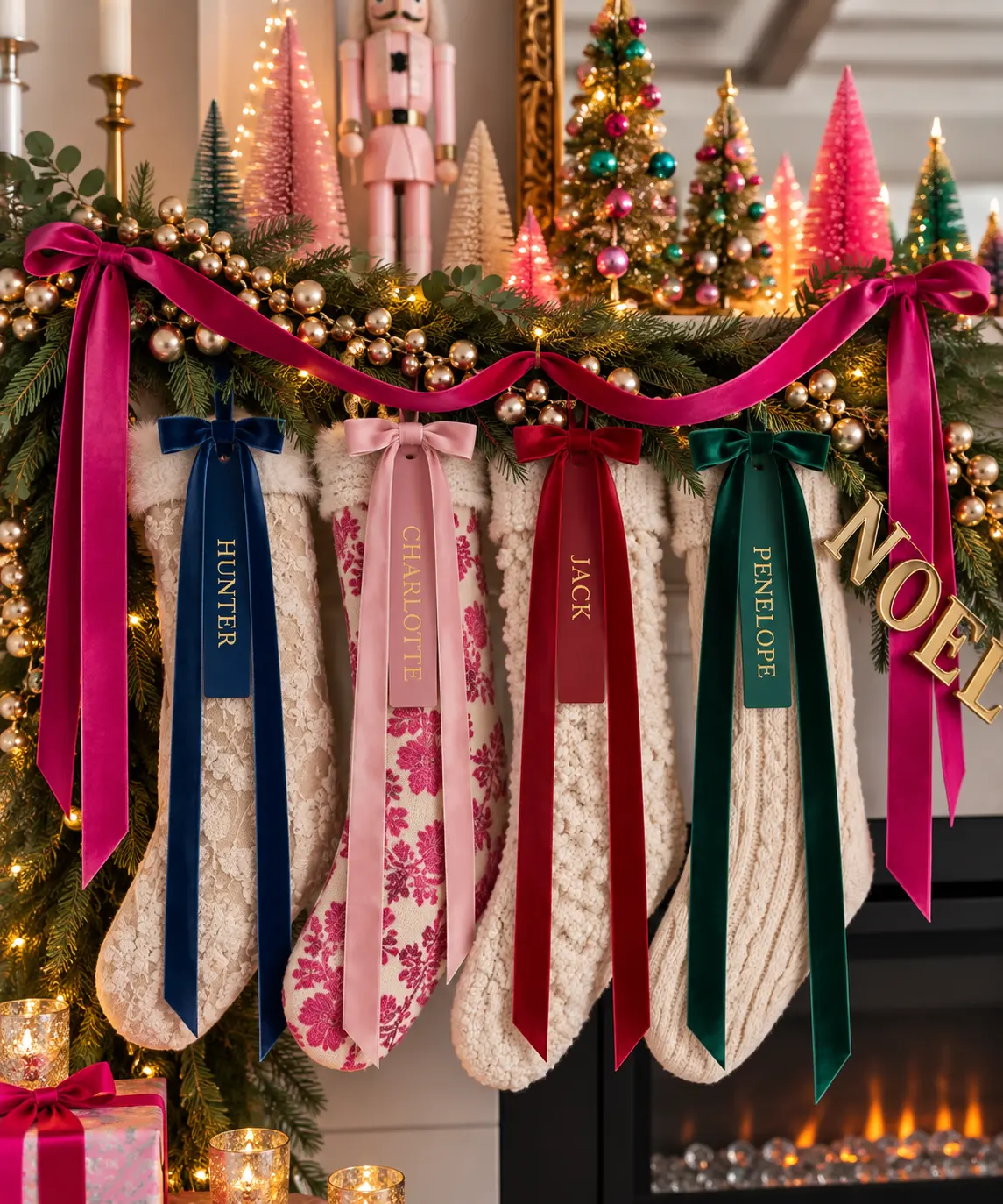 Personalized Frosted Acrylic Stocking Tags