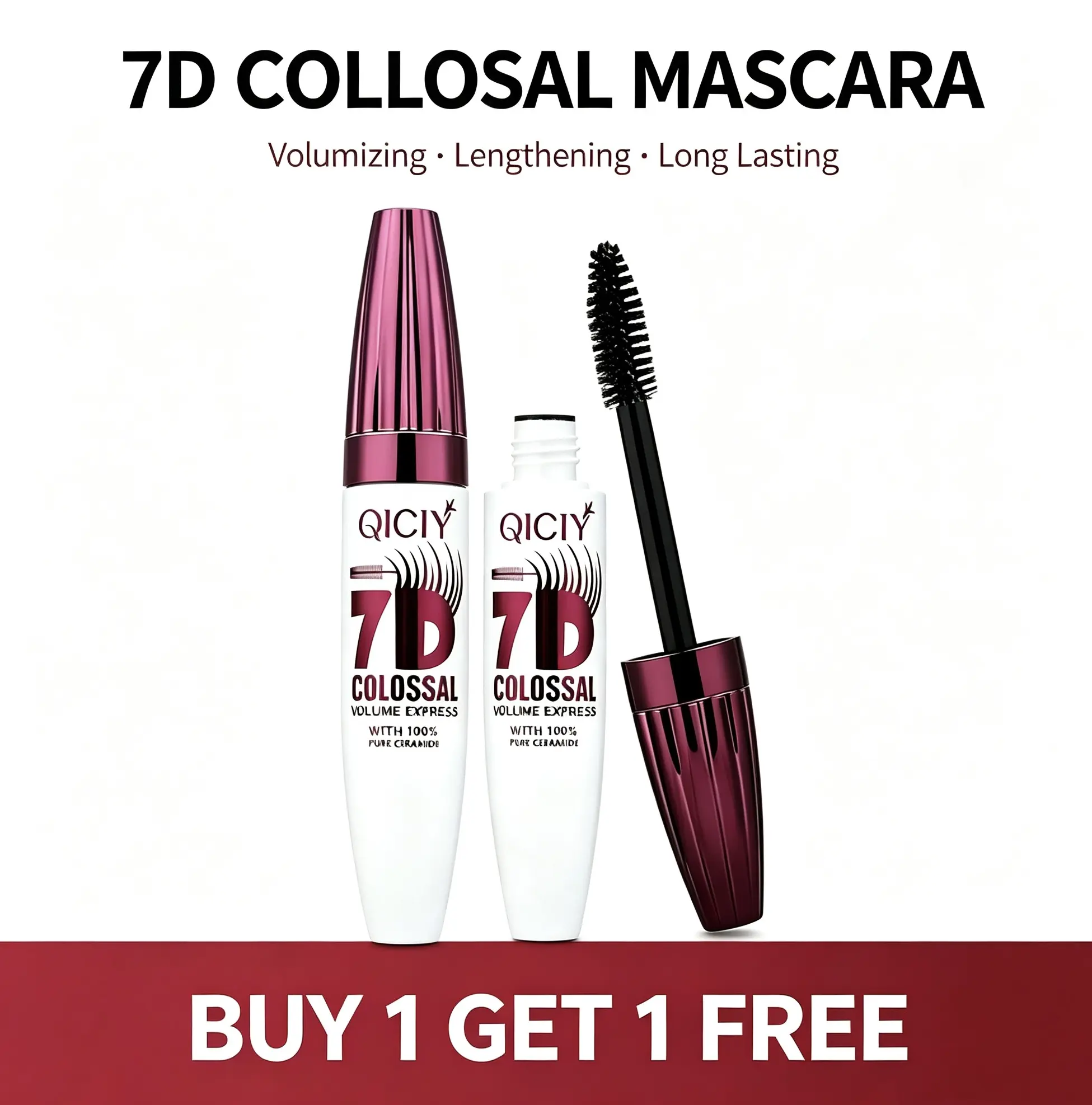Volumizing Lengthening Long-Lasting Mascara - Makeup Products Clearance Sale, Buy 1 Get 1 Free, Original 29 Per Unit, 19.9 For 2 Units