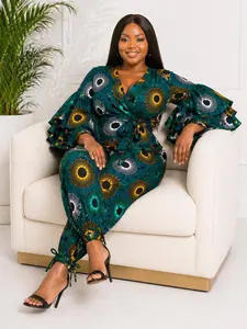 Emerald Aura Ankara Set – Bold, Snatched, Unforgettable