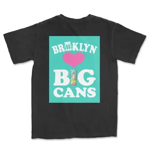 Black Brooklyn Loves Big Cans Cotton T-Shirt
