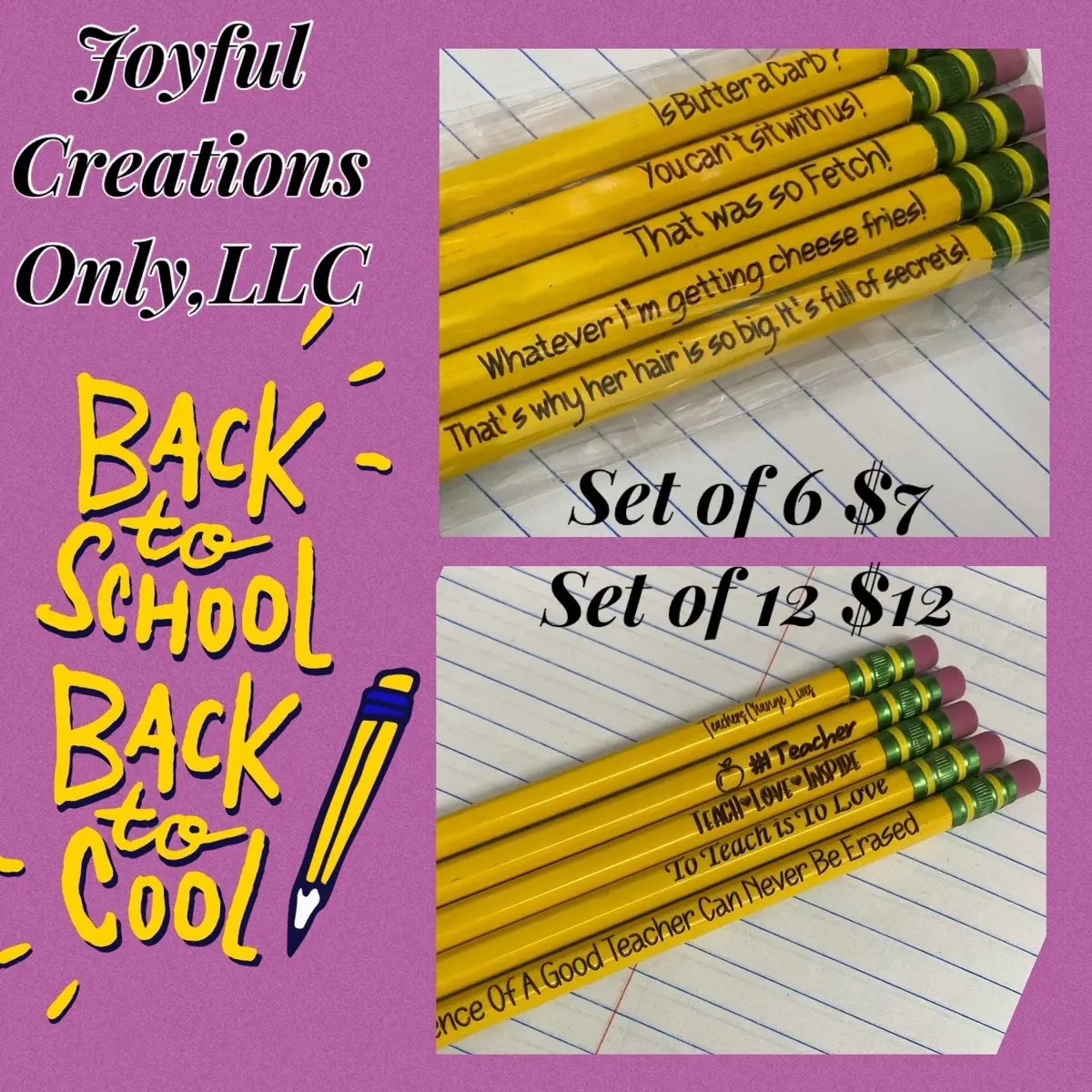 Personalized pencils!!