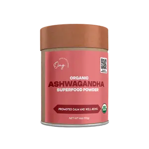 OMG! Organic Ashwagandha Powder - Promotes Calm and Well-Being