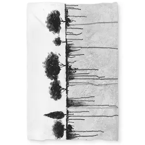 Begin Home Decor C1DCTXLWJMF5Y3 Twin Extra Long Ink Bleeding Trees Duvet Cover - Landscape Home Decor